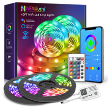 Load image into Gallery viewer, 40ft LED Strip Lights WiFi Smart Alexa-Enabled
